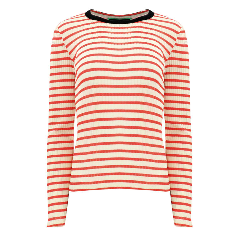 Jackie Raye Long Sleeve Ribbed Top image number null